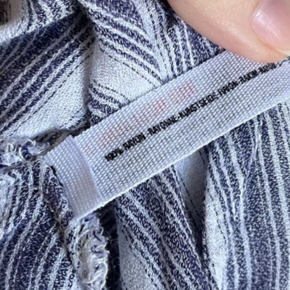 Free People Striped Crossroads Cami in Navy/Ivory Size SMALL - Picture 5 of 6